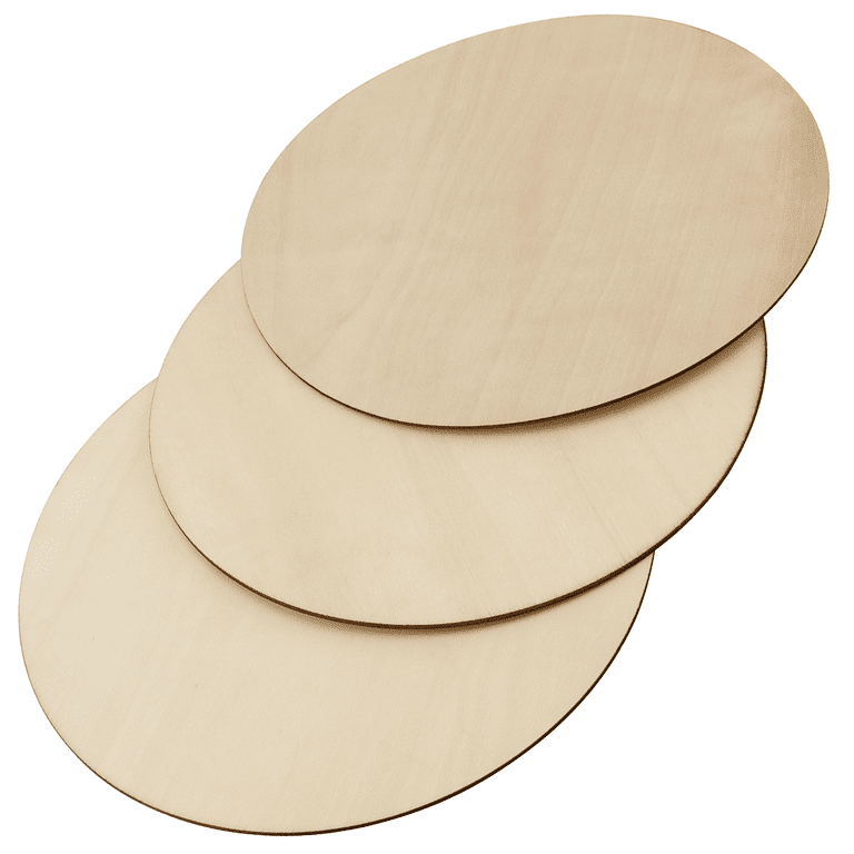 5pcs 30cm/11.8'' Plain Natural Blank Wood Discs Slices Cutouts for Crafts  Sign Plaque Home Decor Wooden Unfinished Round Circles