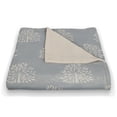 thumbnail image 3 of Creative Products Blooming Bush Blue 50 x 60 Coral Fleece Blanket, 3 of 3