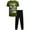 Olive/Black Race, variant on Boys' Active Pants Set - 2 Piece Performance T-Shirt and Tricot Jogger Sweatpants - Sports Outfit for Boys (8-16)