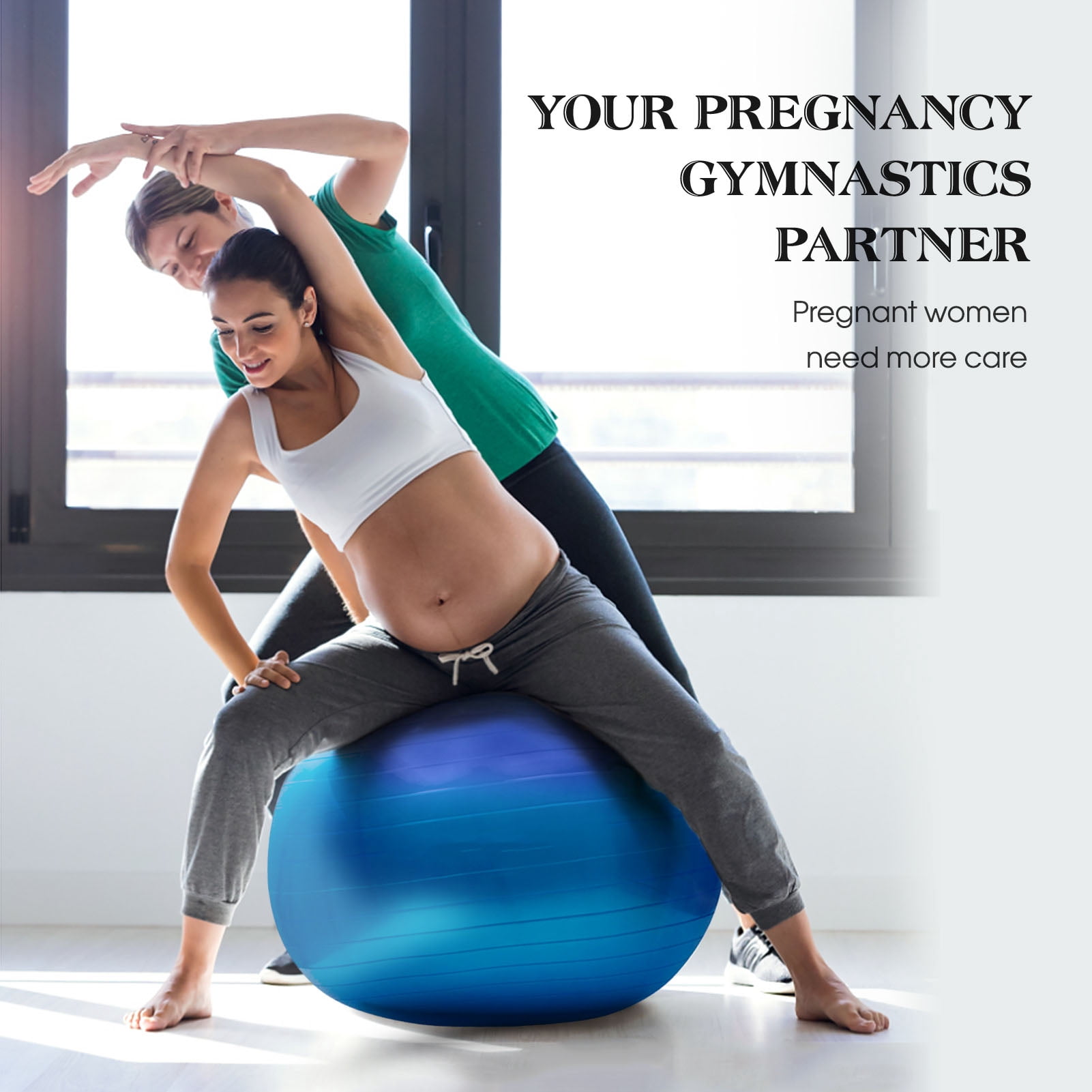 Anti-burst Yoga Ball 55cm/65cm/75cm Stability Balance Ball Pilates Barre Physical Fitness Exercise Ball With Air Pump