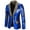 Blue, variant on Men's Winter Fashion Personality Sequins Casual Suit Jacket,Shiny Party Coat Trendy Stylish Outerwear