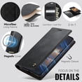 thumbnail image 4 of Funda para teléfono Wefor para Galaxy S23 Plus, 2 en 1, cuero PU, RFID, 4 of 9