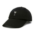thumbnail image 5 of Dalix Martini Embroidered Cap Cotton Baseball Cute Cool Dad Hat Womens in Black, 5 of 5