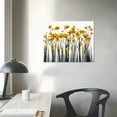 thumbnail image 3 of Leisuo  Wall Art Framed Abstract Canvas Painting Artwork Decor, Modern Gray and Gold Yellow Flower Picture Prints for Living Room Bedroom Home Office Walls, Ready to Hang, 3 of 4