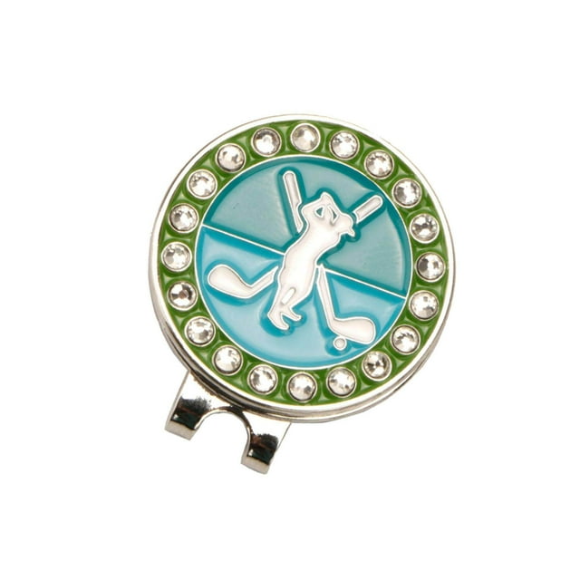 kurtrusly Zinc Alloy Golf Ball Markers Training Aids Hat Clip Anti-rust Putt Sign C