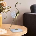 thumbnail image 3 of Golden Crane Statue Animal Bird Modern Minimalist Luxury Sculpture Figurine Ornament for Home Shelves Bedroom Decoration Style D, 3 of 8