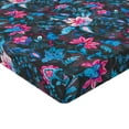 thumbnail image 4 of Ambesonne Tropical Fitted Sheet, Traditional Flora Ornament, Full Size, Soft Pink and Dark Lavender, 4 of 5