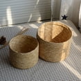 thumbnail image 5 of Seagrass Storage Basket, Handmade Rattan Shelf Baskets & Home Storage Bins Baskets for Decoration, Picnic, Groceries and Toy Storage Natural, 5 of 9
