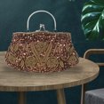 thumbnail image 5 of Bolso de cena floral con diseño de lentejuelas con cuentas, bolso de mano MFZFUKR CPB-US-PSF1053-3, 5 of 5