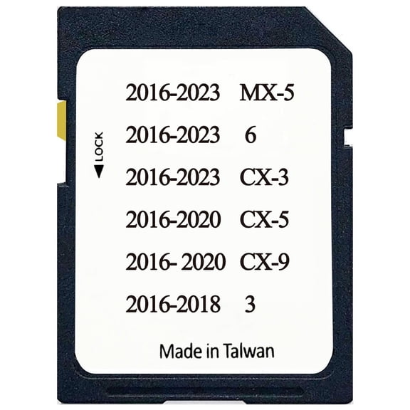 2024 Satellite Navigation SD Card Maps Latest Maps Update Version Compatible with 3 6 CX-3 CX-5 CX-9 MX-5 Miata