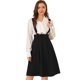 thumbnail image 1 of INSPIRE CHIC Vestido General De Cintura Elástica Con Tirantes Y Tirantes Para Mujer Negro S, 1 of 6