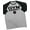 T-Shirt Heather Grey, variant on GYMISH RAGLAN IRON-ADDICT Workout Gym T-Shirt – Funny Gym Shirt for Men, Men's Fitness Tee, Bodybuilding & Weightlifting Apparel