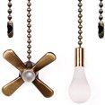 thumbnail image 1 of Ceiling Fan Pull Chain, Multifunctional Metal Chandelier Accessories, Classic Fan Chain Extension Pull Chain, Unique Decoration for Home Living Room Bedroom, 1 of 7