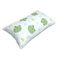 thumbnail image 3 of Kll Kawaii Frogs Pillow Covers Envelope Closure,Super Soft And Cozy Fuzzy Fleece Pillow Case Cover 14"X20", 3 of 8