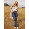 thumbnail image 4 of ANRABESS Cardigan en Tricot à devant Ouvert pour Femmes, Manches Longues, Col à Revers, Décontracté, Uni, Élégant, Veste Chandail, 4 of 7