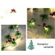 thumbnail image 4 of Guirnalda de luces navideñas | Mini luces LED multicolor de 2 metros con forma de fruta y cascabeles de piña | Guirnalda decorativa con pilas AA para decoración navideña, dormitorio, sala de estar y, 4 of 8