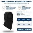thumbnail image 7 of 5 Pack Balaclava Ski Mask Winter Face Masks for Men and Women Windproof Full Face Cover Black, 7 of 7