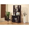 Contemporary Style Display Bookcase With Fold Down Desk