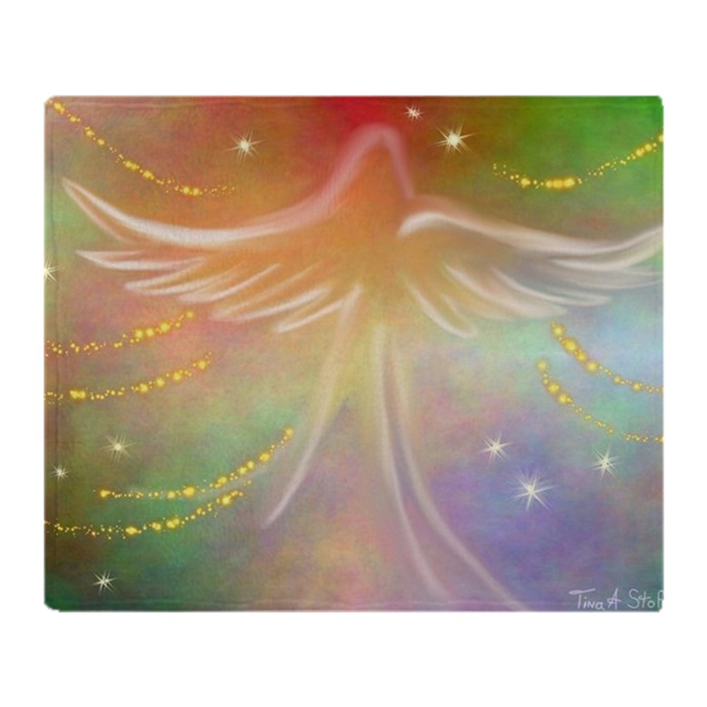 CafePress Spirit Angel Soft Fleece Throw Blanket, 50"x60" Stadium