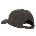 thumbnail image 3 of Iowa with Map Outline Embroidered Washed Cotton Twill Cap - Black OSFM, 3 of 5