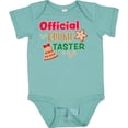 thumbnail image 3 of Inktastic Christmas Official Cookie Taster with Bell and Star Cookie Boys or Girls Baby Bodysuit, 3 of 5