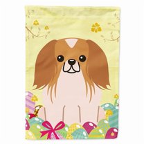 Carolines Treasures BB6103GF Easter Eggs Pekingnese Red White Garden Size Flag