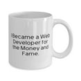 thumbnail image 2 of Web developer Gifts For Men Women, I Became a Web Developer for the Money, Gag Web developer 15oz Mug, Cup From Colleagues, Funny coffee mug, Funny tea mug, Funny travel mug, Funny insulated mug,, 2 of 2