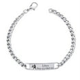 thumbnail image 1 of CNKOO Zodiac Stainless Steel Curved Bracelet - Silver, 1 of 7