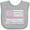 AC-Heather Grey, variant on Inktastic Breast Cancer Awareness Pink Ribbons and Flag Boys or Girls Baby Bib