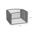thumbnail image 2 of IRIS USA 24" Exercise 4-Panel Pet Playpen, Puppy Pet Small Medium Dog Pen Keep Pets Secure Easy Assemble Rust-Free Heavy-Duty Molded Plastic Customizable, Dark Gray, 2 of 2