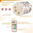 thumbnail image 5 of Yayeee Flameless Candles with Remote Flickering Battery Operated Multi Color Changing, Beige Nordic Christmas House, 5 of 7