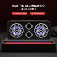 thumbnail image 4 of Pyle 10" Dual Subwoofer Box System - Slim Mount Truck & Car Audio Subwoofer Box - Rear Vented Design w/ Built-in Illuminating LED Lights, 2x500 Watts, 4 of 5