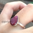 thumbnail image 3 of Handmade Ruby Gemstone Ring: 925 Sterling Silver, July Birthstone, 3 of 6