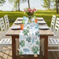 thumbnail image 4 of Table Runners 108 Inches Long Dress Scarves, Sage Green Coastal Farmhouse Coffee/Dining/Kitchen Table Runner for Living Room, Coral Starfish Seaside Summer Beach 13x108 Inch, 4 of 9