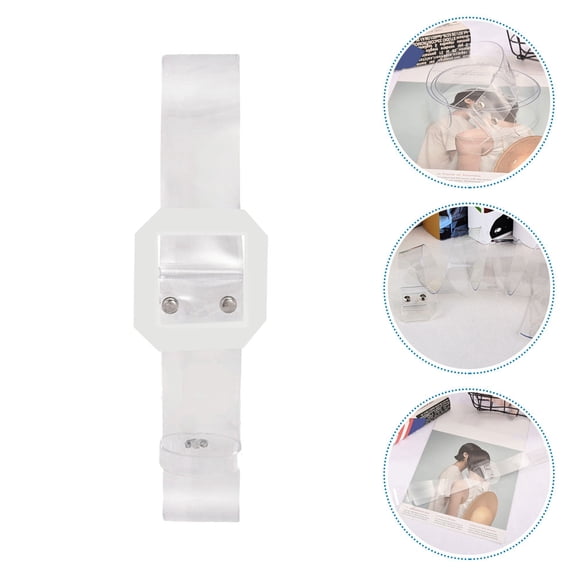 LOLIPPYY 2-Pack Adjustable Wide Dress Belts for Women, Clear PVC Accessories Perfect for Daily Wear