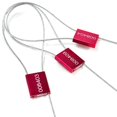 thumbnail image 4 of Sellos de cables de alta seguridad Sellos de contenedores de metal Etiquetas de seguridad de envío de aluminio herméticas para logística Certificado ISO 17712 (paquete de 100 rojos), 4 of 5