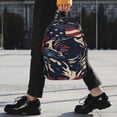thumbnail image 2 of Disketp Patriotic Bulldog Art Mochila Escolar de 15 Pulgadas, Mochila Ligera para Estudiantes, Viajes y Trabajo, Cómoda y Resistente para el Uso Diario, 2 of 6