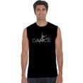 thumbnail image 1 of LA Pop Art Men's Word Art Sleeveless T-shirt - Dancer, 1 of 2
