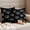Black, variant on Pack of 2 Black Dandelion Outdoor Pillow Covers Decorative, Waterproof Pillow Protector, Country Modern Minimalist Flower Throw Pillowcases Accent Cushion Cases for Patio Couch Sofa 16"x16"