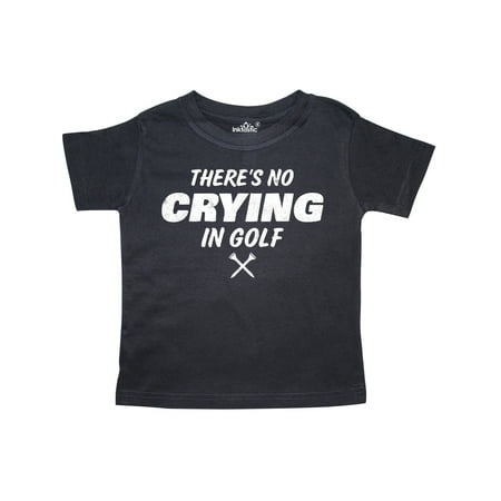 

Inktastic No Crying in Golf Gift Toddler Boy or Toddler Girl T-Shirt