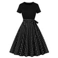 thumbnail image 1 of Sentmoon Robes Mignonnes pour Femmes à Manches Courtes Robes d'Été Décontractées pour Femmes avec Imprimé Coupe Ample Col Ras du Cou Grande Taille Robe Maxi Tendance pour Brunch de Fin de Semaine m, 1 of 6