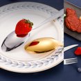 thumbnail image 5 of Akatsuki Silverware Set for Serving 5-Piece Flatware Set Stainless Steel Mirror Polished Cutlery Utensils Spoon Steak Fork for Kitchen Party Supply, 5 of 8