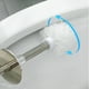 thumbnail image 4 of pstuiky Escobilla de baño y juego - Escobilla de baño compacta de plástico con base y mango de acero inoxidable 304 - Resistente a salpicaduras - Juego de escobilla de baño, 4 of 7