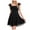 Black, variant on Women Dress Tassel Sleeveless Straped Dress Zipper up Solid Color Mini Dress Teen Girls Prom Party Little Dress Semi Formal Dress(Black,S)