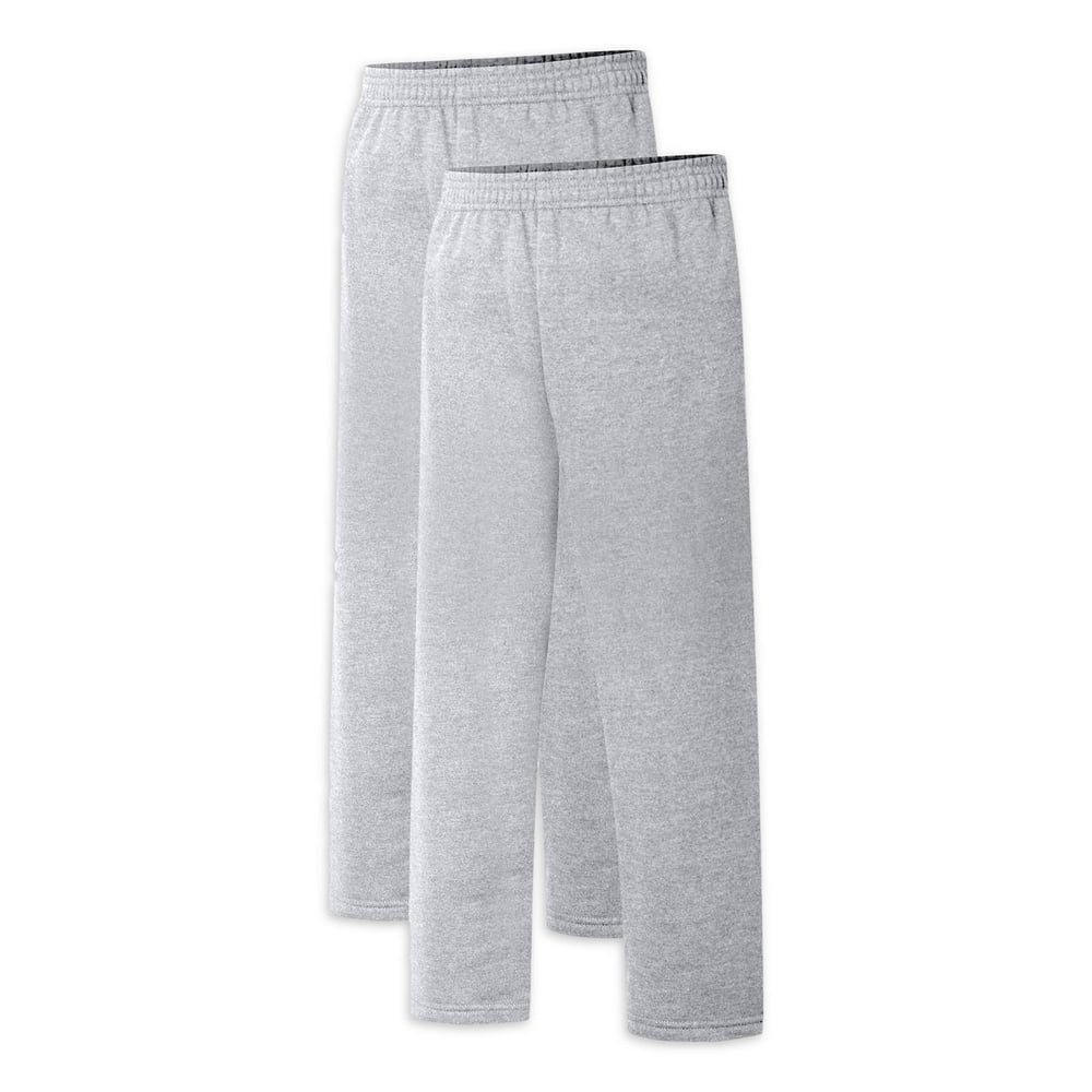 hanes men's open bottom sweatpants
