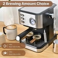 thumbnail image 5 of Cafetera Express Automático,850W, Presión 15 Bares, Depósito de 1.8L, Brazo Doble Salida,Superficie, 5 of 5