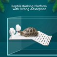 thumbnail image 4 of HLONK Turtle Basking Drying Resting Sun Platform Mat Dock with Ramp Suction Cup  Climbing Ladder for Amphibians and Reptiles  Fish Tank Decoration  White Color  Turtle Land Island Habitat, 4 of 6