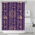 thumbnail image 2 of Gothic Shower Curtain Set - Dark Celestial Moon & Star Print, Mystical Cosmic Bath Decor, Waterproof Polyester 72"x84", Goth Aesthetic Gift, 2 of 5