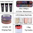 thumbnail image 3 of Nail Extension Set Lamp Building Nail Glue Fiberglass Molds, 3 of 7