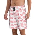 thumbnail image 2 of Naloa Kawaii Pigs Men's Beach Shorts, Surfing shorts, Swim trunks, Quick Dry Swim Trunks for Surfing Beach Fun - Large, 2 of 9